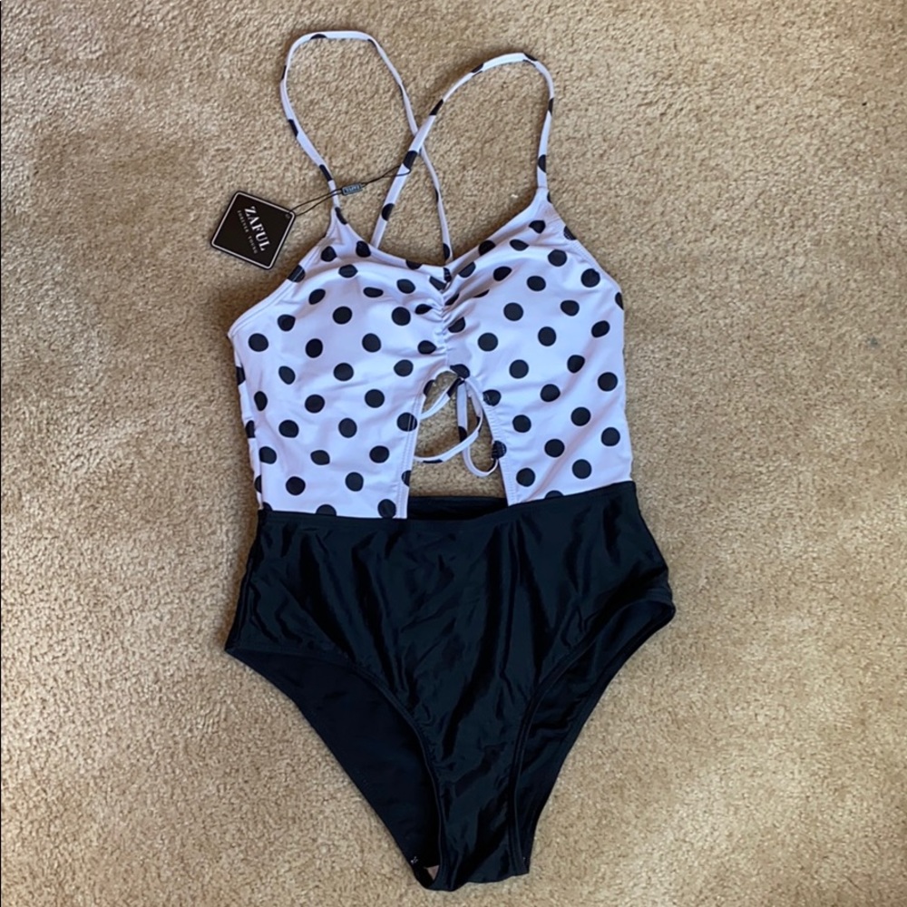 Polka dot swimsuit